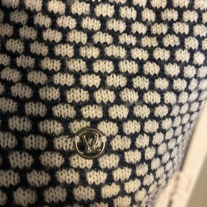 Lululemon oversize blue and cream sweater, size medium